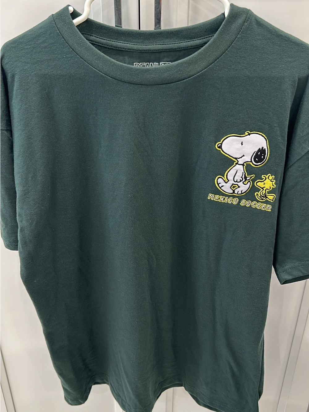 Peanuts Snoopy Mexico Soccer Shirt Size Large NWT